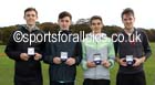 From left to right: Jamie Webb, Daniel Jarvis, Richard Evans and James McNally, Liverpool Harriers winners of the senior mens Northern Cross Country Relays. Photo: David T. Hewitson/Sports for All Pics